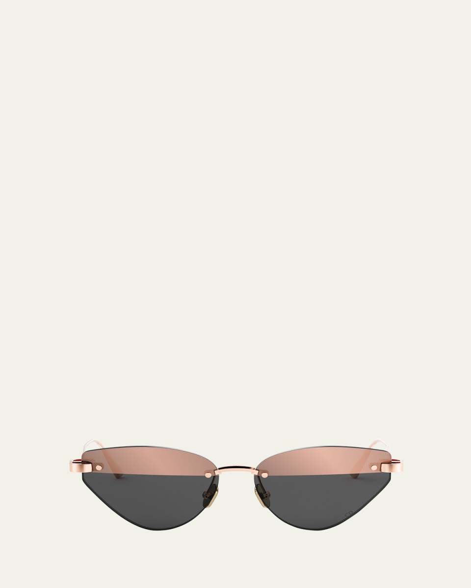 CDior B5U Metal Cat-Eye Sunglasses